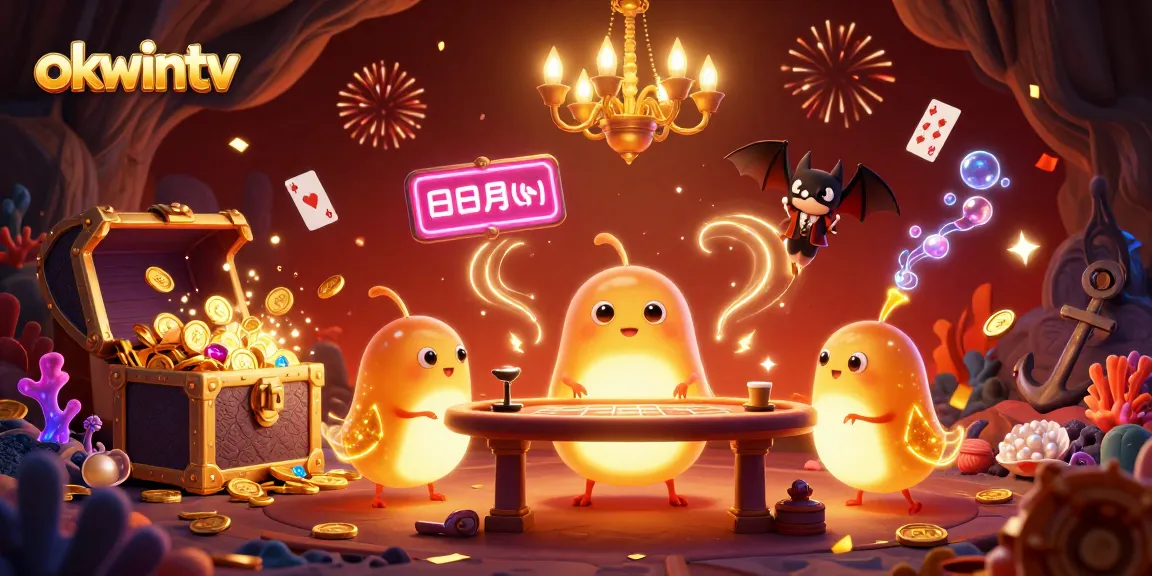 Bet on exciting gameplay with okwintv’s vibrant illustration of a fun and engaging casino scene.